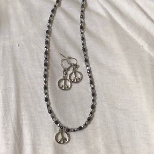 One of a kind handmade Necklace and earrings